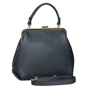 Jessie&jane Australia leather bag green-olive color removal strap.